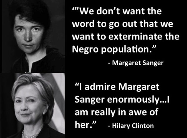 Sanger and Clinton RACIST