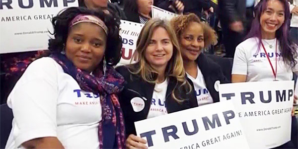 WOMEN ALL RACES SUPPORT TRUMP